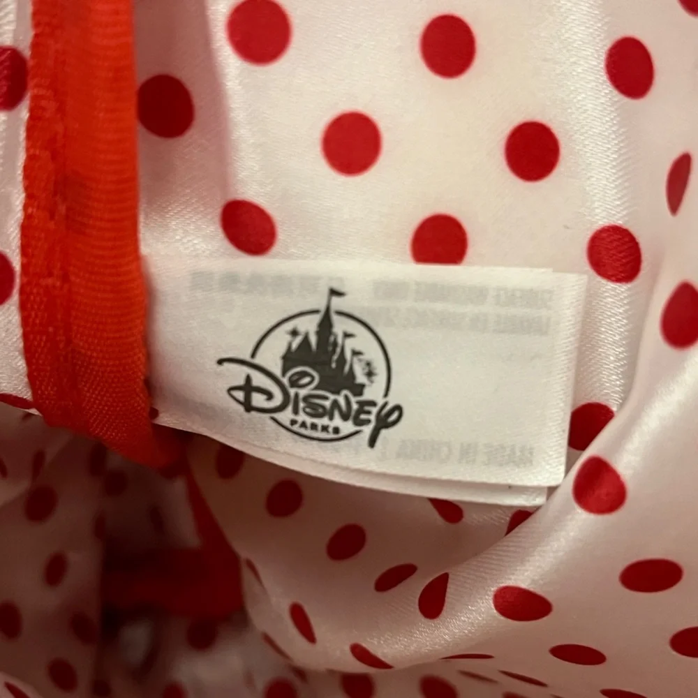 Kids Minnie Mouse Disney parks bag glittery red